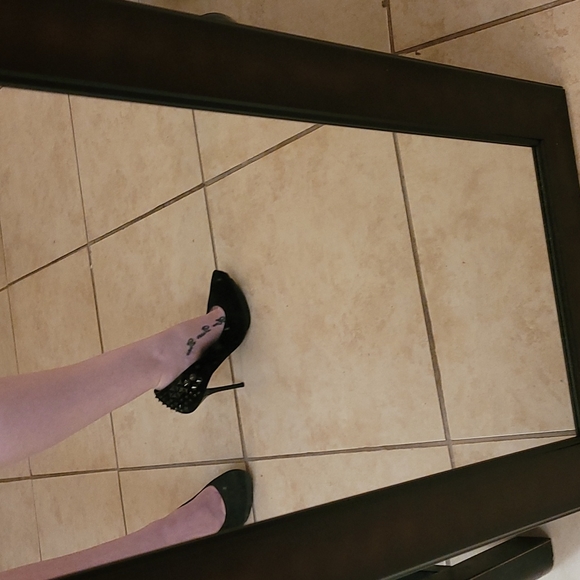 Anne Michelle black heels with studs Size 6 - Picture 7 of 17